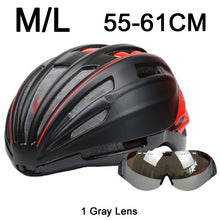 280g Goggles Cycling Helmet Insect Net Road Mountain MTB Bike Bicycle Helmet With Lens 28 Air Vent Helmet Bike Casco Ciclismo