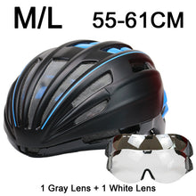 280g Goggles Cycling Helmet Insect Net Road Mountain MTB Bike Bicycle Helmet With Lens 28 Air Vent Helmet Bike Casco Ciclismo