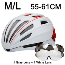 280g Goggles Cycling Helmet Insect Net Road Mountain MTB Bike Bicycle Helmet With Lens 28 Air Vent Helmet Bike Casco Ciclismo