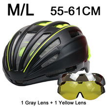 280g Goggles Cycling Helmet Insect Net Road Mountain MTB Bike Bicycle Helmet With Lens 28 Air Vent Helmet Bike Casco Ciclismo