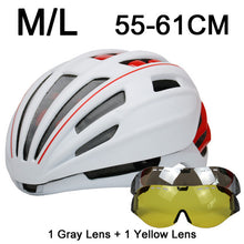 280g Goggles Cycling Helmet Insect Net Road Mountain MTB Bike Bicycle Helmet With Lens 28 Air Vent Helmet Bike Casco Ciclismo