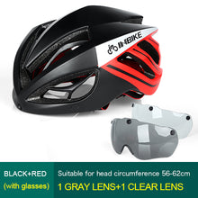 INBIKE Cycling Helmet Bicycle Helmet Magnetic Goggles Mountain Road Bike Helmets Sunglasses Cycling Glasses 3 Lens Bike Helmet