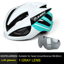 INBIKE Cycling Helmet Bicycle Helmet Magnetic Goggles Mountain Road Bike Helmets Sunglasses Cycling Glasses 3 Lens Bike Helmet