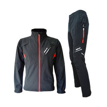 EEDA Windproof Breathable Long Sleeve Jersey+Pants Bike Clothing Set Winter Fleece Thermal Wind Coat  Bicycle Cycling Jacket Set