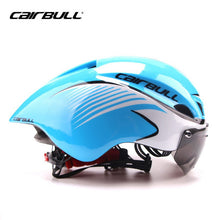 New290g Aero TT Road Bicycle Helmet Goggles Racing Cycling Bike Sports Safety TT Helmet in-mold Road Bike Cycling Goggle Helmet