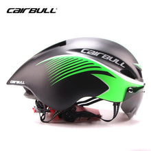 New290g Aero TT Road Bicycle Helmet Goggles Racing Cycling Bike Sports Safety TT Helmet in-mold Road Bike Cycling Goggle Helmet