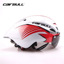 New290g Aero TT Road Bicycle Helmet Goggles Racing Cycling Bike Sports Safety TT Helmet in-mold Road Bike Cycling Goggle Helmet