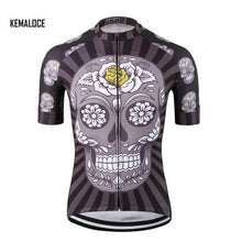 White skull sublimation printing cycling jersey wear/best 2017 pro polyester cycling clothing/summer men quick dry bicycle wear