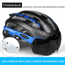 INBIKE Cycling Helmet Ultralight Bike Helmet Men Mountain Road Women MTB  Windproof Glasses Bicycle Helmet Casco Ciclismo MX-3