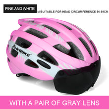INBIKE Cycling Helmet Ultralight Bike Helmet Men Mountain Road Women MTB  Windproof Glasses Bicycle Helmet Casco Ciclismo MX-3