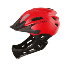 Children safety full face  Bike helmet MTB cycling helmet  kids visor Detachable fullface helmet COLNELS bicycle helmet 52-56cm