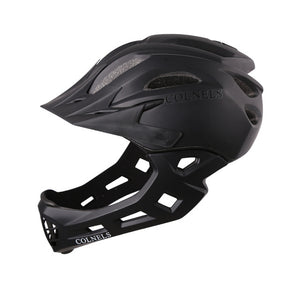 Children safety full face  Bike helmet MTB cycling helmet  kids visor Detachable fullface helmet COLNELS bicycle helmet 52-56cm